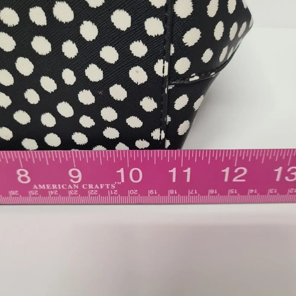Kate Spade Dally Tote Purse Laurel Way Printed Polka Dot Handbag Casual Cute
